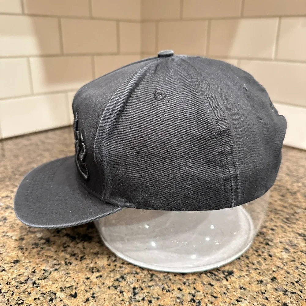 Popular Demand Snapback Hat Baseball Cap‎ Mens OSFM Black Cotton